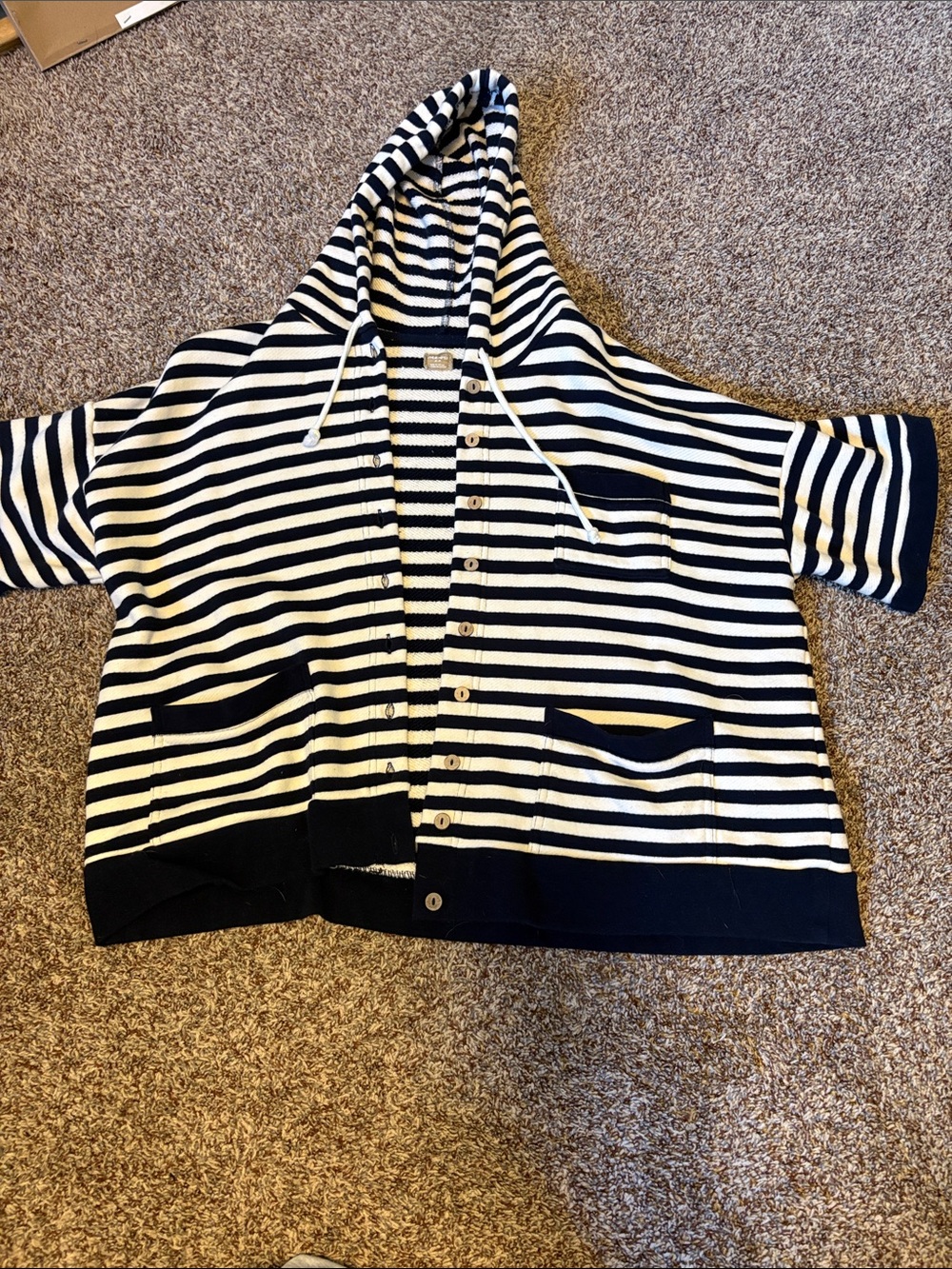 Free People free-est striped button-up